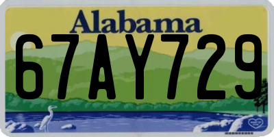 AL license plate 67AY729
