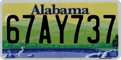 AL license plate 67AY737