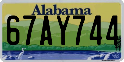 AL license plate 67AY744
