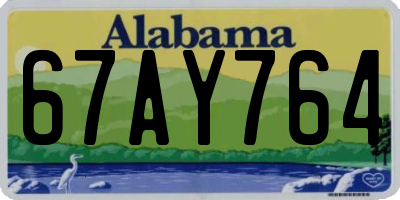 AL license plate 67AY764