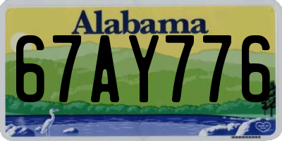 AL license plate 67AY776