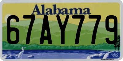 AL license plate 67AY779