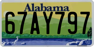 AL license plate 67AY797