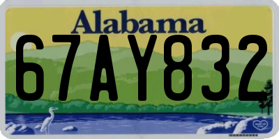 AL license plate 67AY832