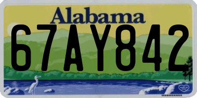 AL license plate 67AY842