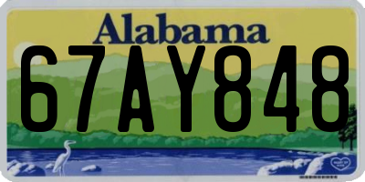 AL license plate 67AY848