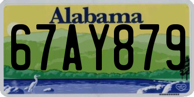 AL license plate 67AY879