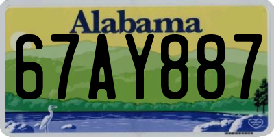 AL license plate 67AY887