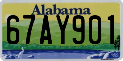 AL license plate 67AY901