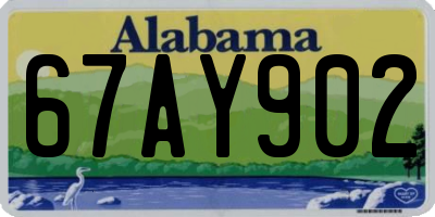 AL license plate 67AY902