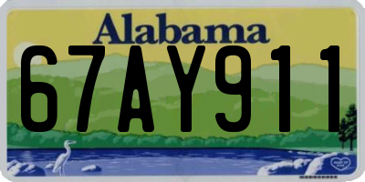 AL license plate 67AY911