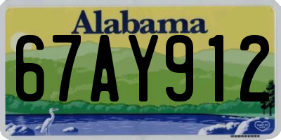 AL license plate 67AY912