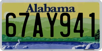 AL license plate 67AY941
