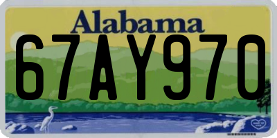 AL license plate 67AY970