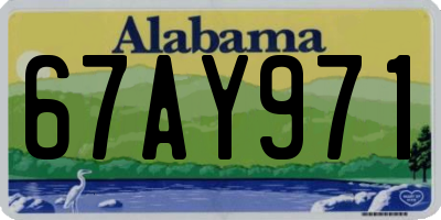 AL license plate 67AY971