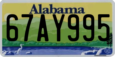 AL license plate 67AY995