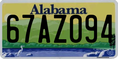 AL license plate 67AZ094