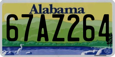 AL license plate 67AZ264