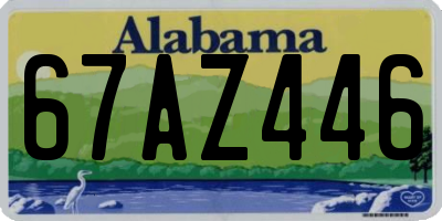 AL license plate 67AZ446