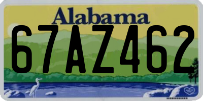 AL license plate 67AZ462