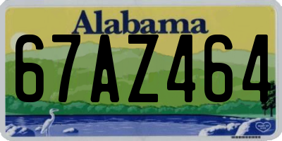 AL license plate 67AZ464