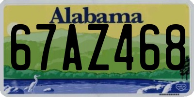 AL license plate 67AZ468