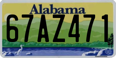 AL license plate 67AZ471