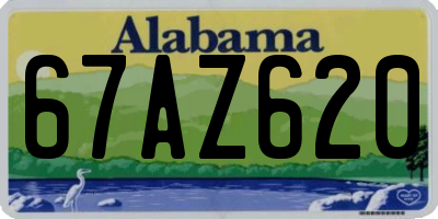 AL license plate 67AZ620