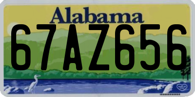 AL license plate 67AZ656