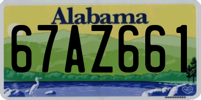 AL license plate 67AZ661