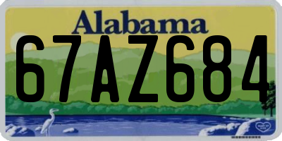 AL license plate 67AZ684