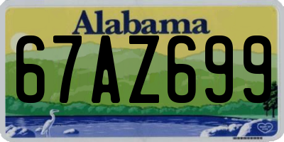 AL license plate 67AZ699