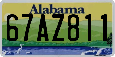 AL license plate 67AZ811