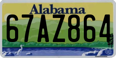 AL license plate 67AZ864