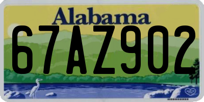 AL license plate 67AZ902