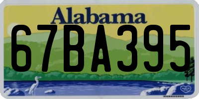 AL license plate 67BA395