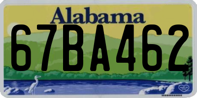 AL license plate 67BA462