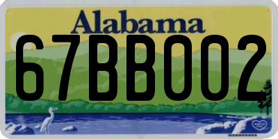 AL license plate 67BB002