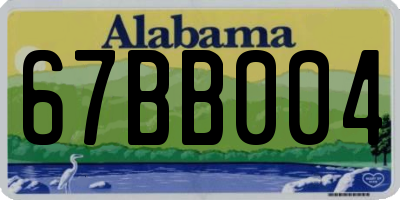 AL license plate 67BB004