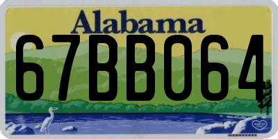 AL license plate 67BB064