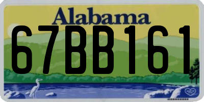 AL license plate 67BB161
