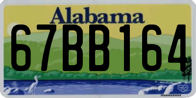 AL license plate 67BB164