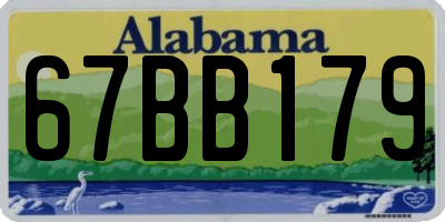 AL license plate 67BB179
