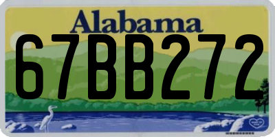 AL license plate 67BB272