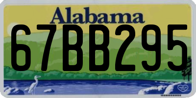 AL license plate 67BB295