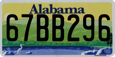 AL license plate 67BB296