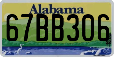 AL license plate 67BB306