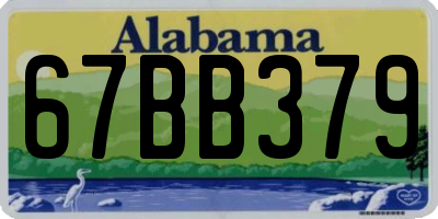 AL license plate 67BB379