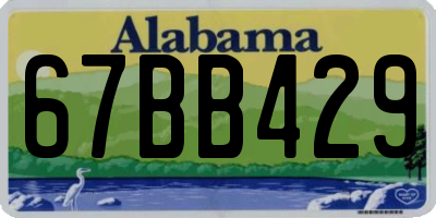 AL license plate 67BB429