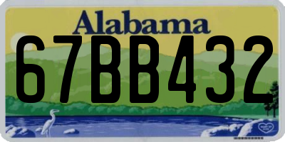 AL license plate 67BB432